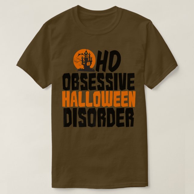 T-shirt Trouble d'Halloween obsessionnel (Design devant)