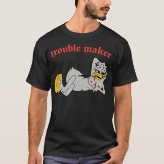 T-shirt Trouble Maker Sexy 80s Canard