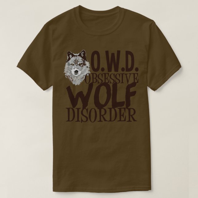 T-shirt Trouble obsessionnel du loup (Design devant)