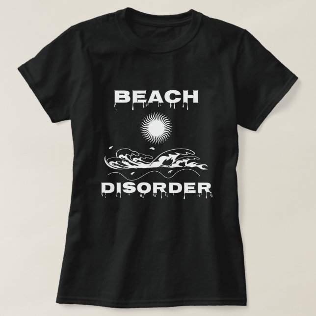 T-shirt Trouble sur la plage Funny Beach Lover (Design devant)