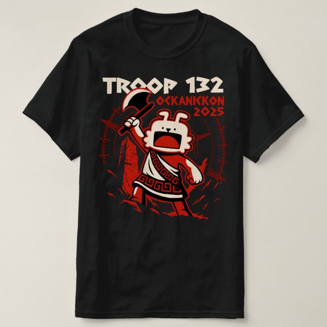 T-Shirt Troupe 132 Ockanickon Classe B (Design devant)