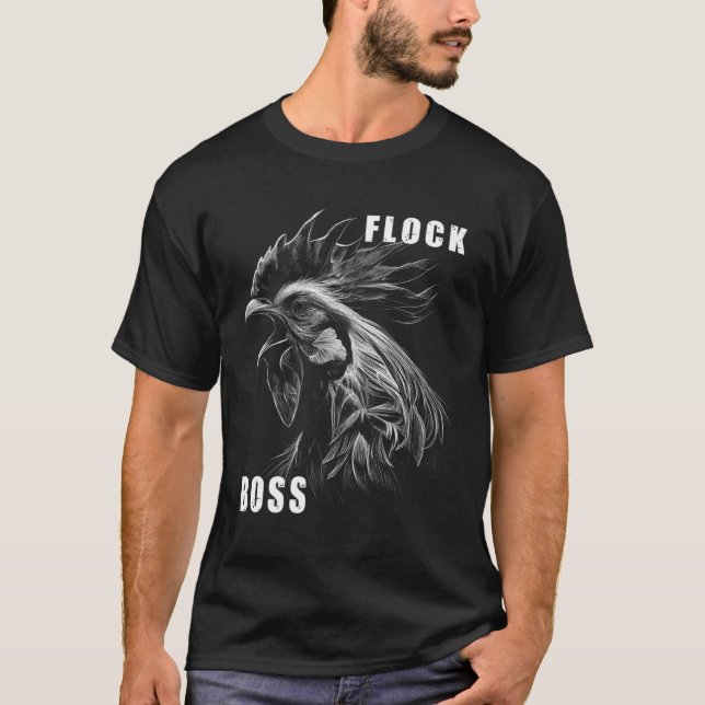 T-shirt Troupe Boss Boss Boss Huhn Loosters 5 (Devant)