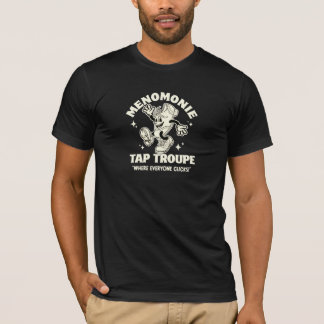 T-shirt Troupe de claquettes Cartoon Tap Logo Blanc