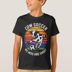 T-shirt Troupe de foot de vache On meugle et on tire _1