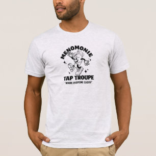 T-shirt Troupe de tap de dessin animé tout en fonte noire