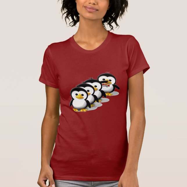 T-shirt Troupeau des pingouins (Devant)