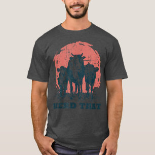 T-shirt Troupeau Que Vache Concevoir Élevage Bétail Fermie