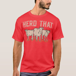 T-shirt Troupeau qui ferme animal éleveur de bétail