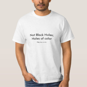 T-shirt trous noirs