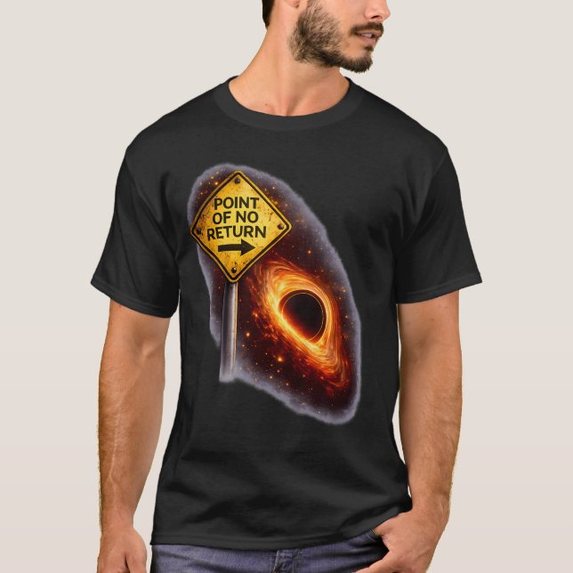 T-shirt Trous Noirs Sans Retour Physique de l'Espace Amusa (Devant)