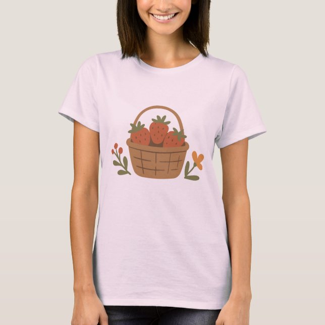 T-shirt trousse à base de fraise (Devant)