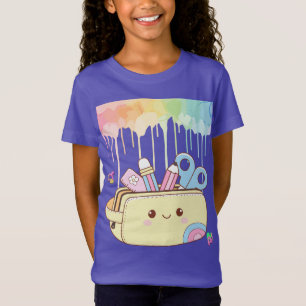 T-Shirt Trousse à crayons mignonne Kawaii