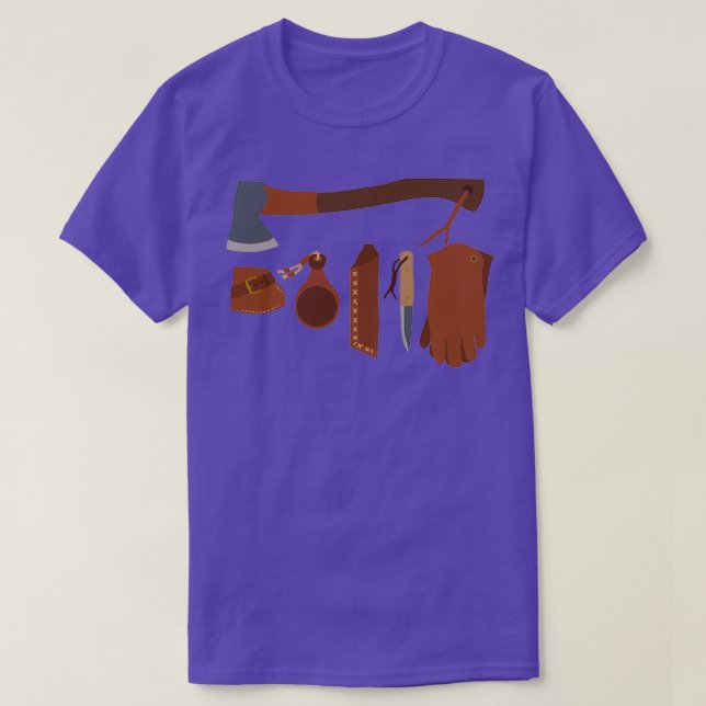 T-shirt Trousse d'artisanat Survie Préalable Camping 4 (Design devant)