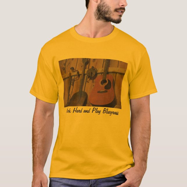 T-shirt Trousse d'outils de guitare de Bluegrass (Devant)