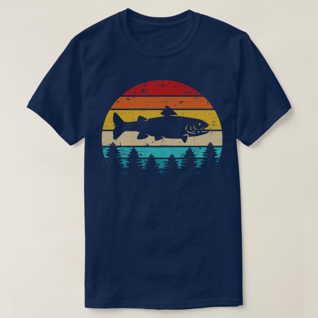 T-shirt Trout vintage rétro (Design devant)