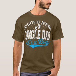T-shirt Trouvé Genre Révéler Fier Nouveau Père célibataire