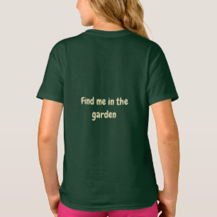 T-shirt Trouve-Moi Dans Le Jardin Floral Abeille Forêt Ver