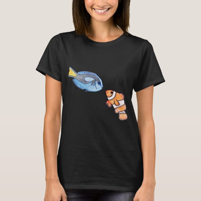T-shirt Trouver des amis poissons (Devant)