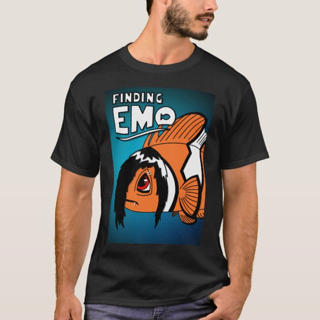 T-shirt Trouver Emo, Clownfish triste (Devant)