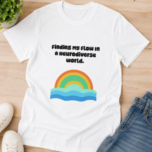 T-shirt Trouver mon flux Alignement sur un monde neurodive