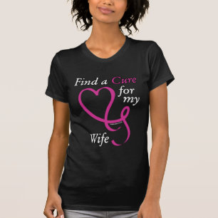 T-shirt Trouver un remède/coeur/femme...Cancer du sein