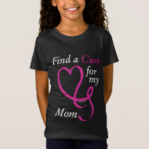 T-Shirt Trouver un remède/coeur/maman...Cancer du sein