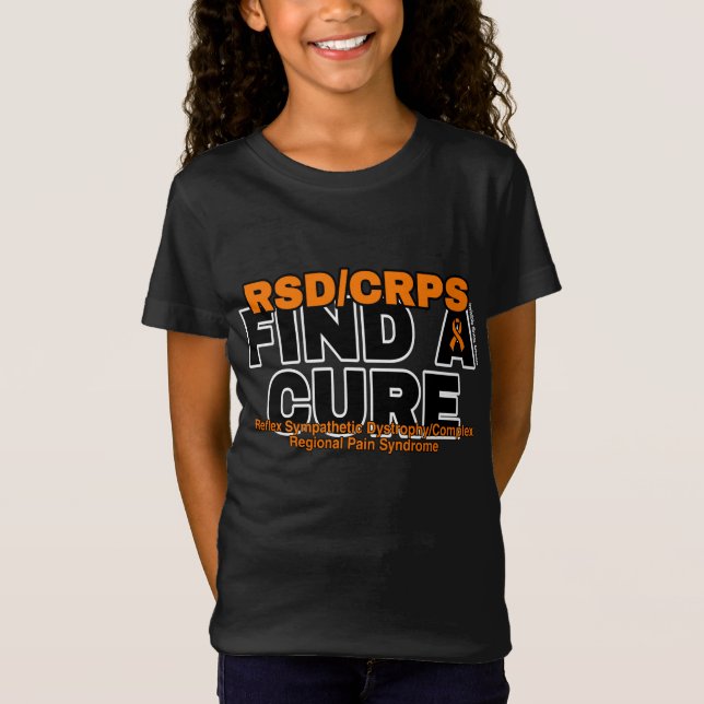 T-Shirt TROUVER UN REMÈDE/GRAS...RSD/CRPS (Devant)
