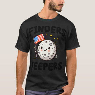 T-shirt Trouveurs Gardiens Cute Kawaii Moon Tenant Une Amé