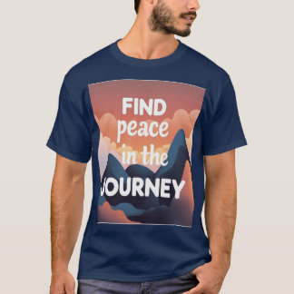 T-shirt « Trouvez la paix dans le voyage » – Jambhala Vibe