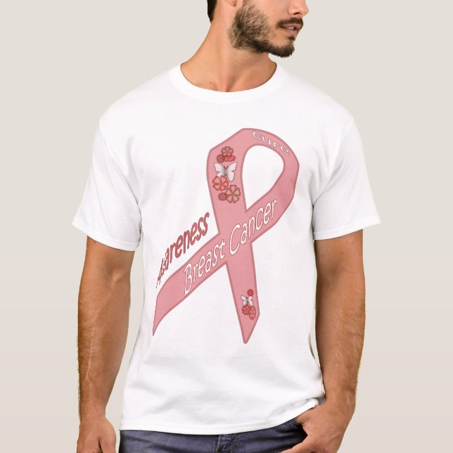 T-shirt Trouvez un traitement - conscience de cancer du (Devant)