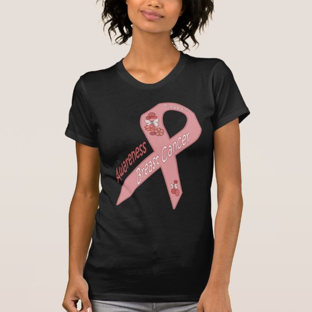 T-shirt Trouvez un traitement - conscience de cancer du (Devant)