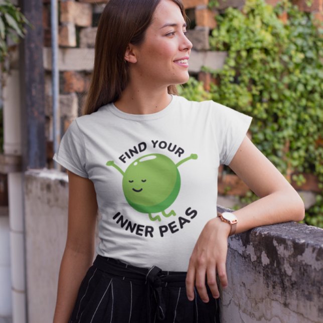 T-shirt Trouvez vos pois intérieurs (find your inner peas t-shirt)