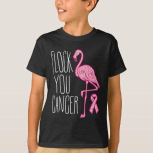 T-shirt Trouvez votre cancer du sein Flamant rose rose Rub