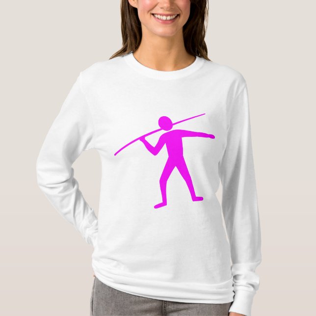 T-shirt Trower Javelin - Magenta (Devant)