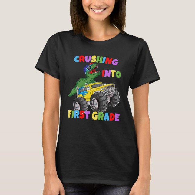 T-shirt Truck de 1ère année Dinosaur Rex (Devant)