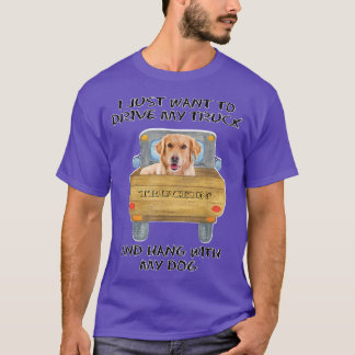 T-shirt Truck Drig Chien Golden Retriever