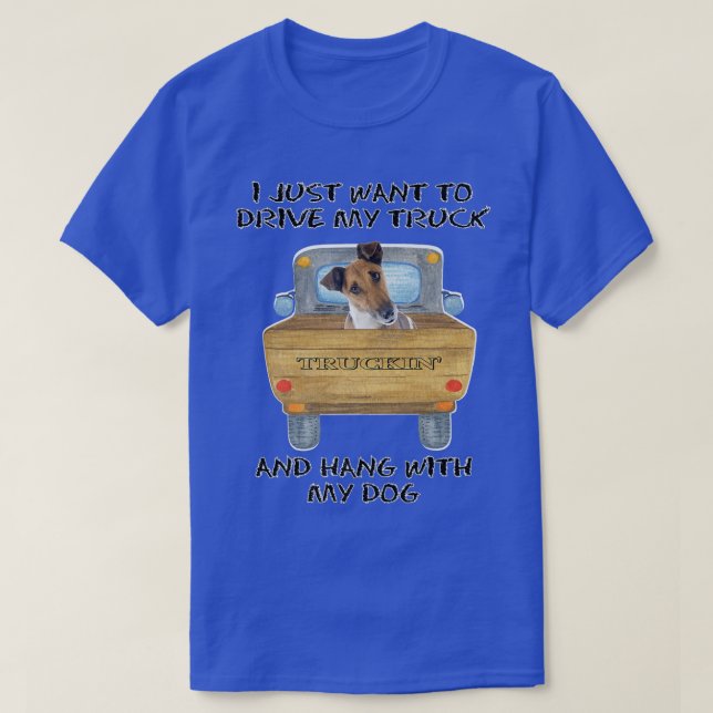T-shirt Truck Drig Fox Terrier (Smooth) (Design devant)