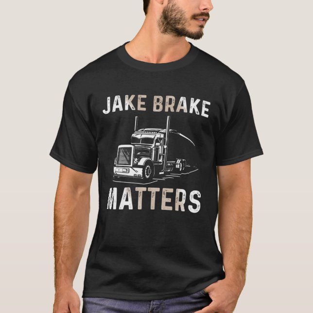 T-shirt Truck Driver Design For Men Semi-Trailer Truckin D (Devant)