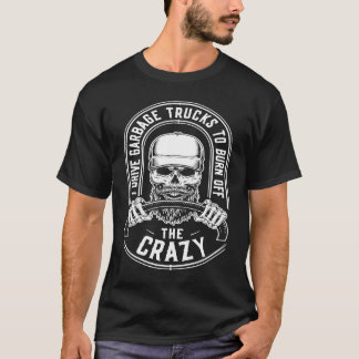 T-shirt Truck Driver Skull Trucking Big Rig  Trucker Garba