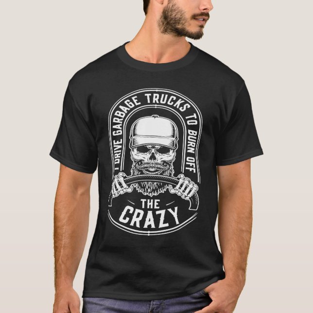 T-shirt Truck Driver Skull Trucking Big Rig  Trucker Garba (Devant)