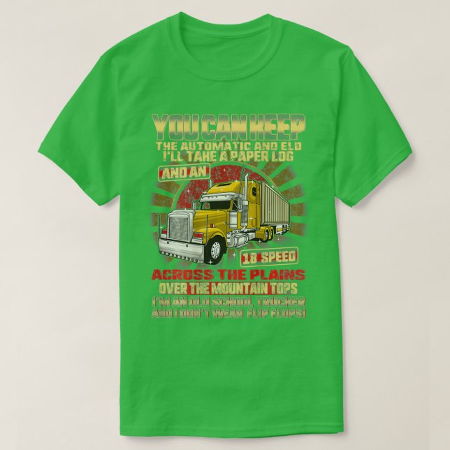 T-shirt Truck Driver Trucker Daddy Husband 70 Feet 40 Tons (Design devant)