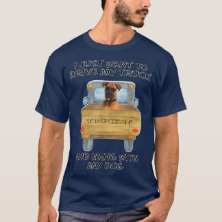 T-shirt Truck Driving Dog Boxer