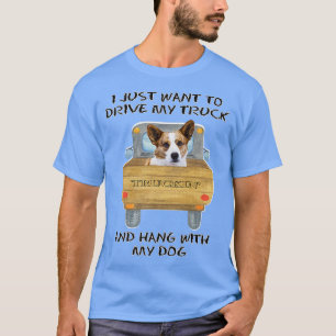 T-shirt Truck Driving Dog Cardigan Welsh Corgi 