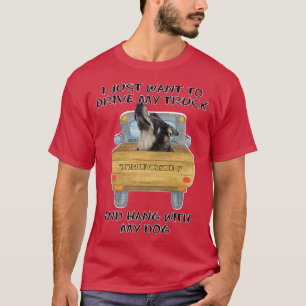 T-shirt Truck Driving Dog Norwegian Elkhound