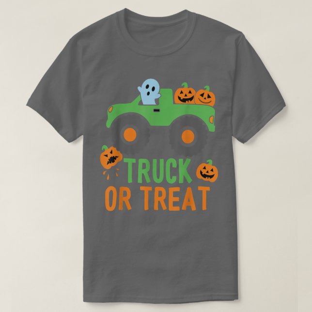 T-shirt Truck Or Treat Truck Pumpkin Halloween Costume Tru (Design devant)