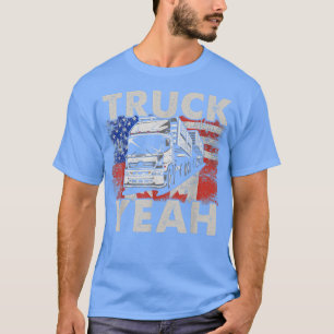 T-shirt Truck Ouais - Vintage CA Drapeau US Liberté Drapea