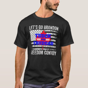 T-shirt Truck You Trudeau Usa Canada Drapeau! Convoi pour