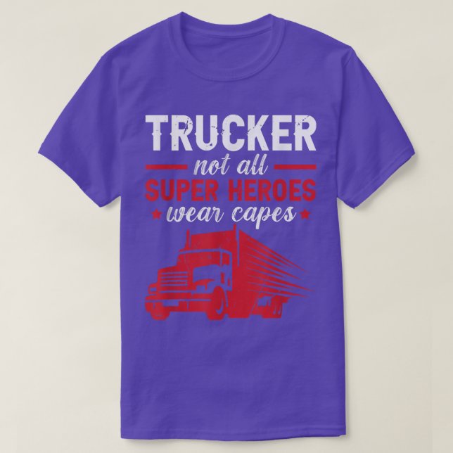 T-shirt Trucker Accessories For Truck Driver & Motor Lover (Design devant)