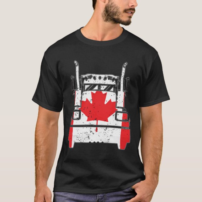 T-shirt Trucker canadien Trucker Canada (Devant)