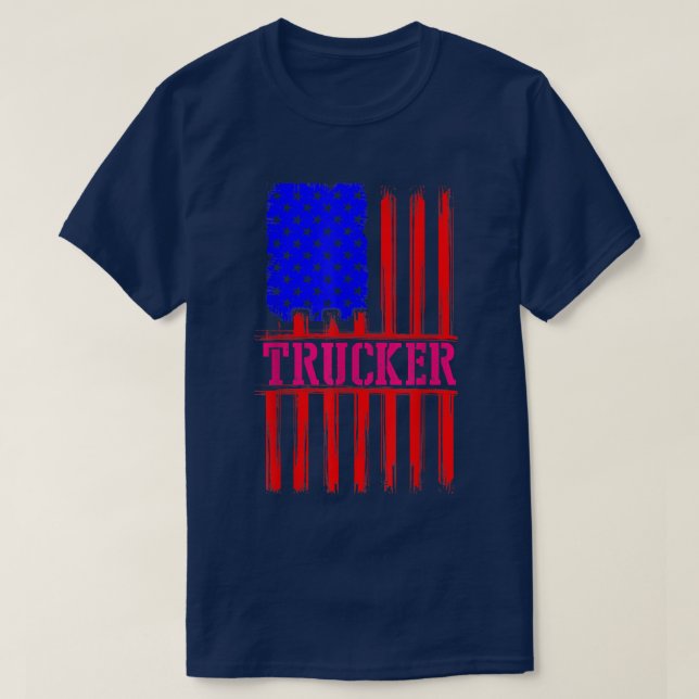 T-shirt Trucker Funny Truck Driver (Design devant)